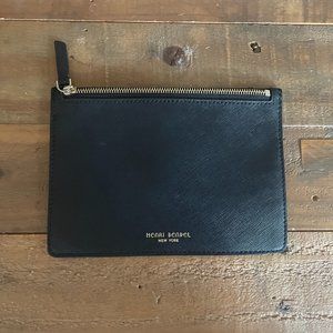 Black Henri Bendel Zip Pouch